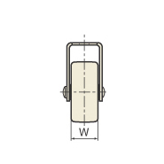 図面 No.603-FE5 スタンダードクラスキャスター 図面 No.603-FEFE スタンダードクラスキャスター