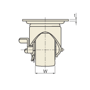 図面 No.104HB-PAS(B)HB-PA ヘビークラスキャスター